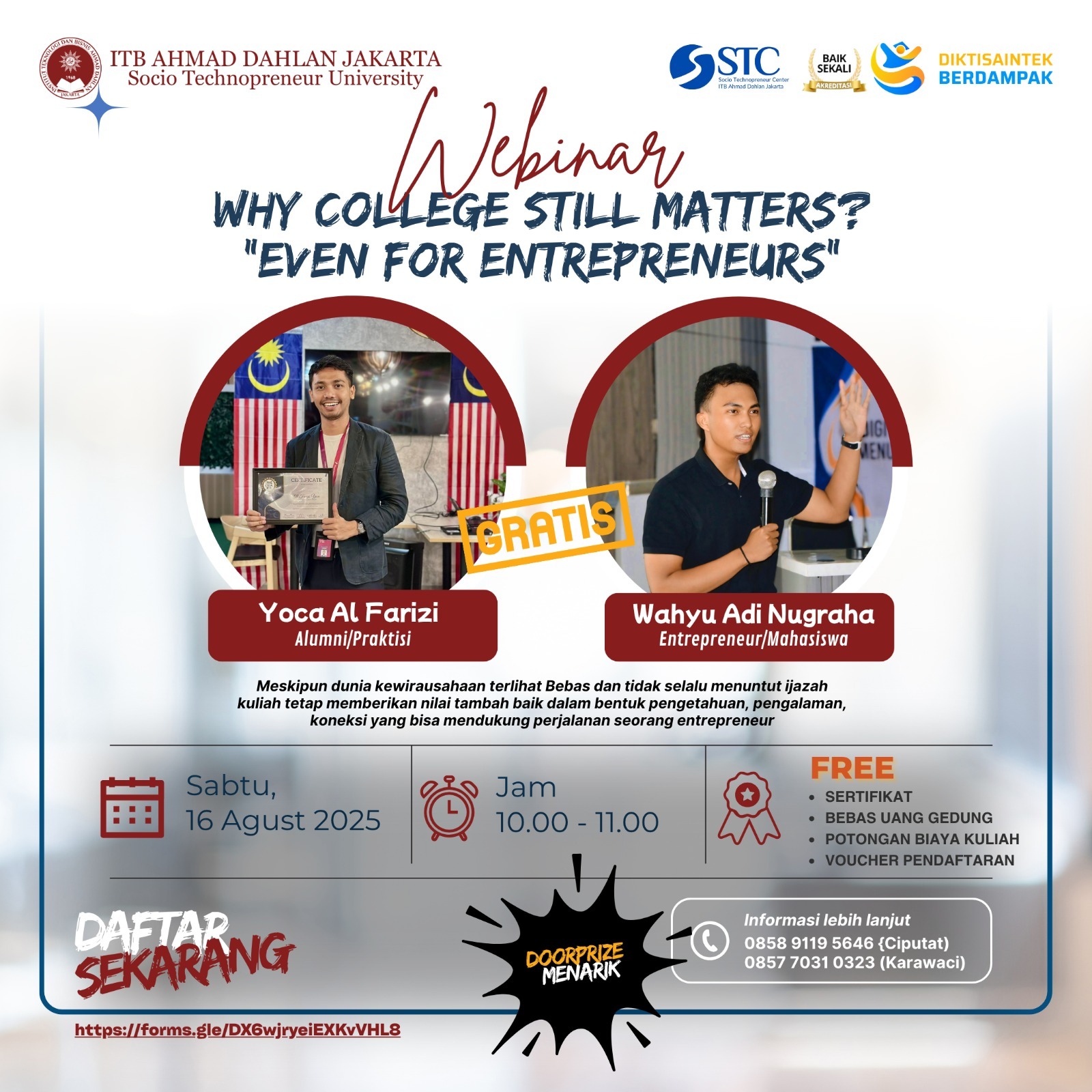 WEBINAR GRATIS & BERHADIAH! 